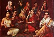Raja Ravi Varma Galaxy of Musicians oil painting